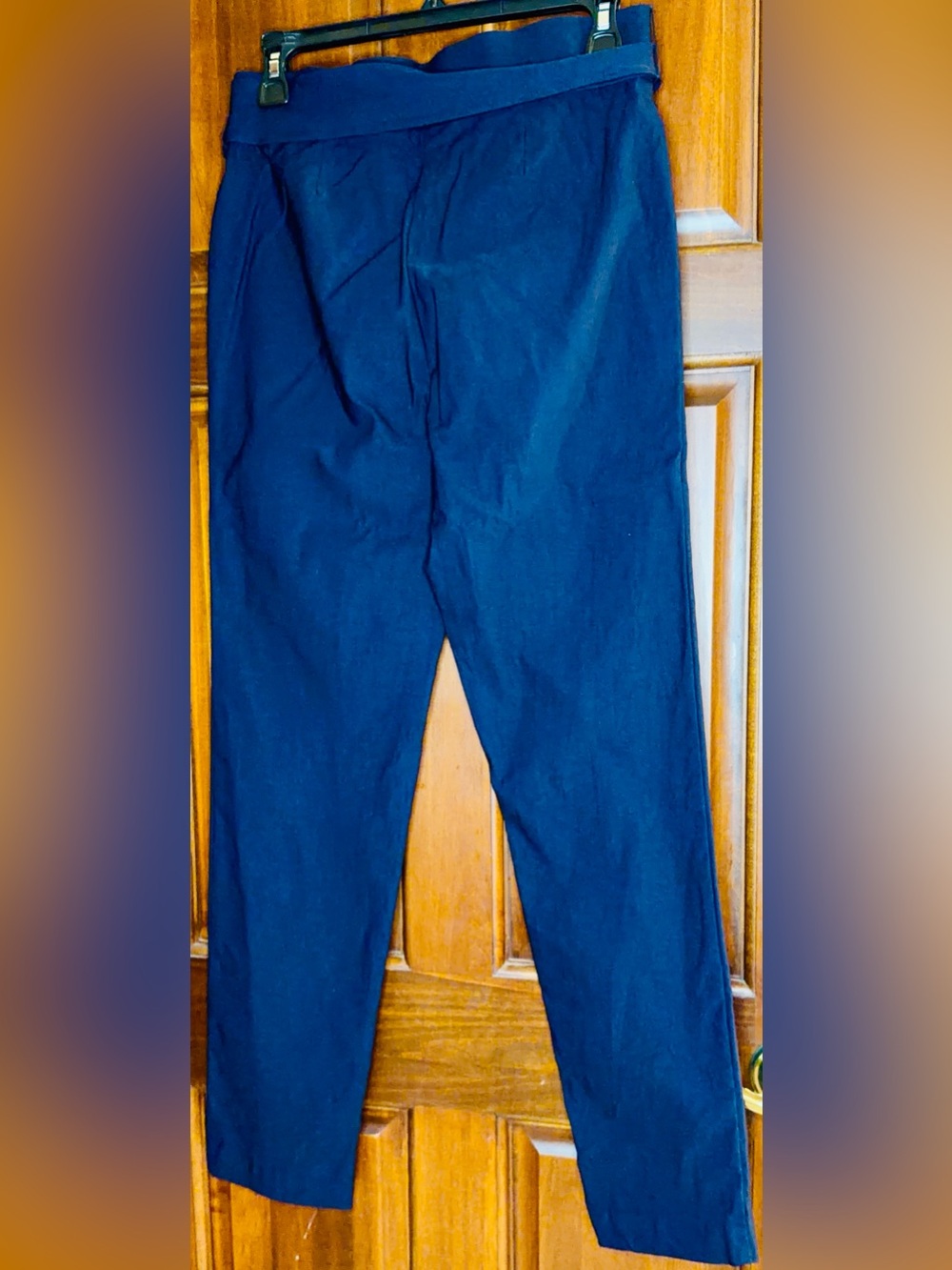 Men's Navy Blue Tapered Pants - Classic Comfort
